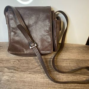 Tignanello Brown Crossbody Messenger Bag